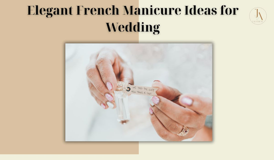 Elegant French Manicure Ideas for Wedding