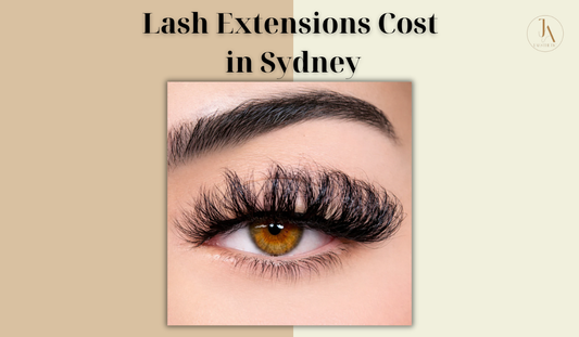 close up of eyelash extensions application showing lash extensions cost results in sydney salon