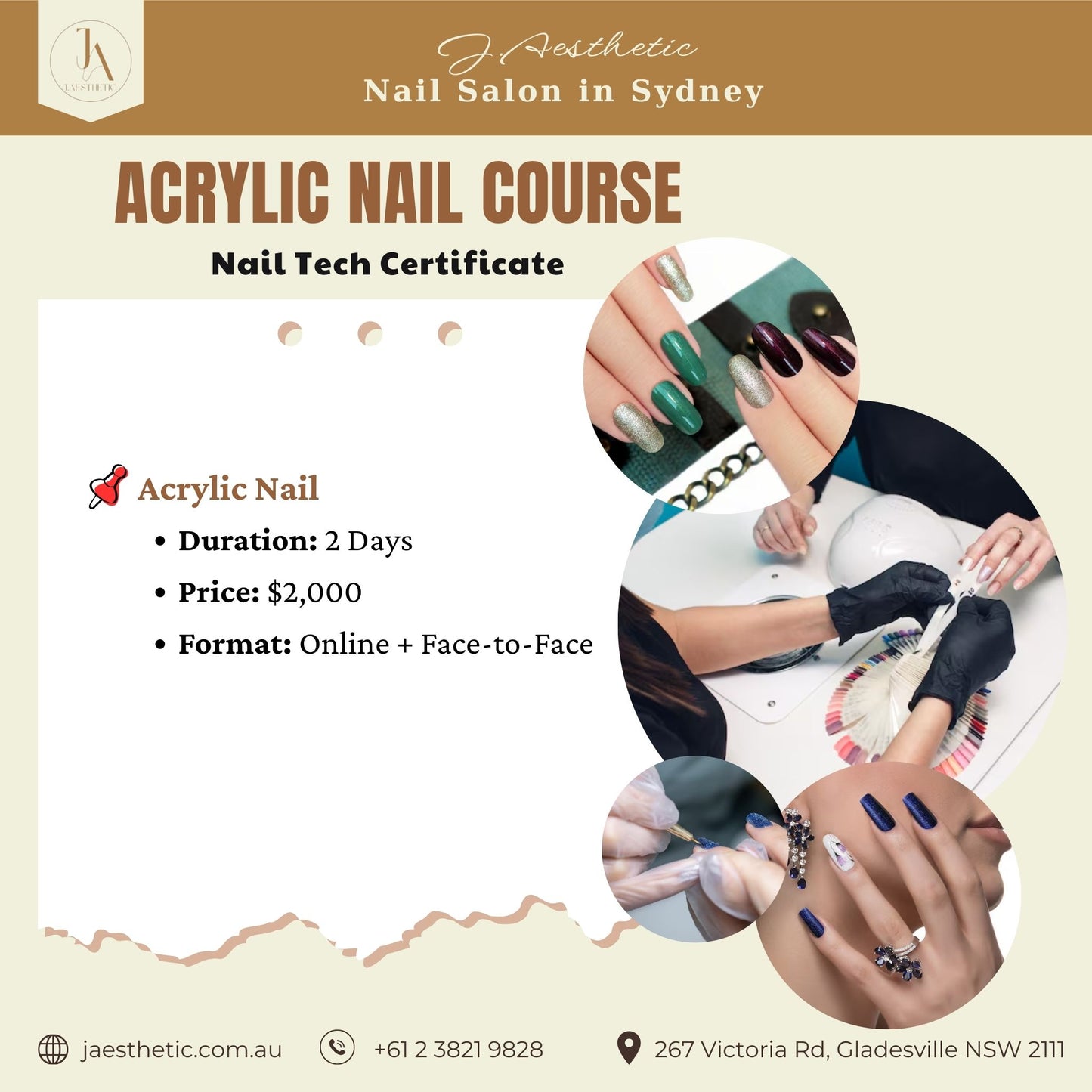 Acrylic Nail Course Sydney – Professional Acrylic Nail Training (3 Days)